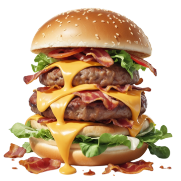 ساندوتش برجر تربو جبن