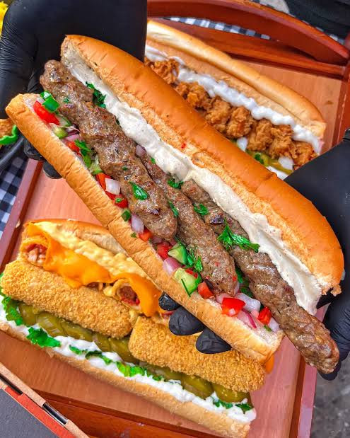 ساندوتش كفتة مشوية