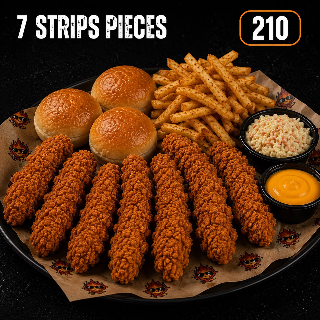 7 STRIPS PIECES