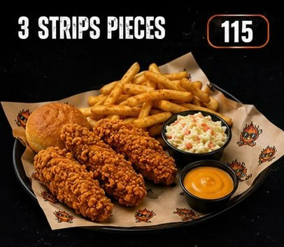 3 STRIPS PIECES
