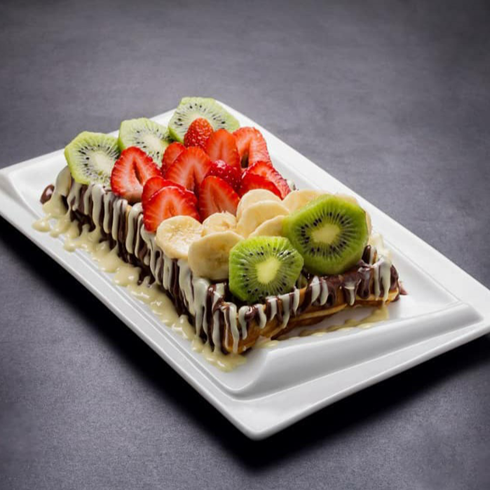 وافل نوتيلا فواكهه