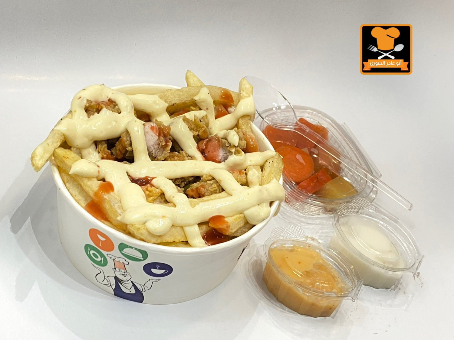 فتة شاورما+ جبن