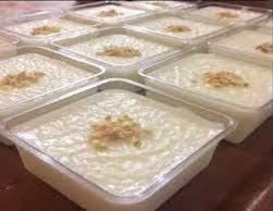 أرز بلبن ساده