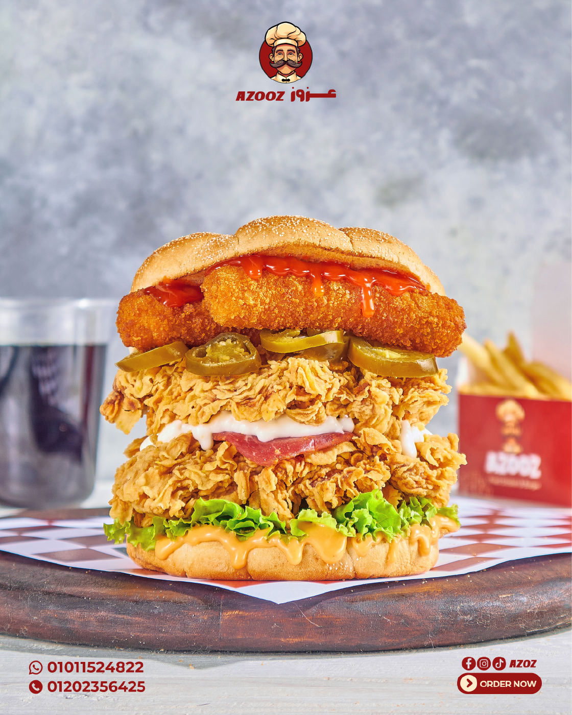 Red fried Chicken Spicy