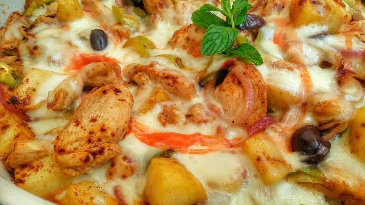 فروجة باظظ بالموتزاريلا