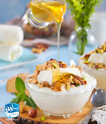 أرز بلبن قشطه وعسل